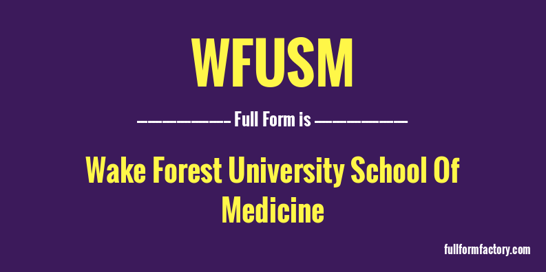 wfusm-full-form