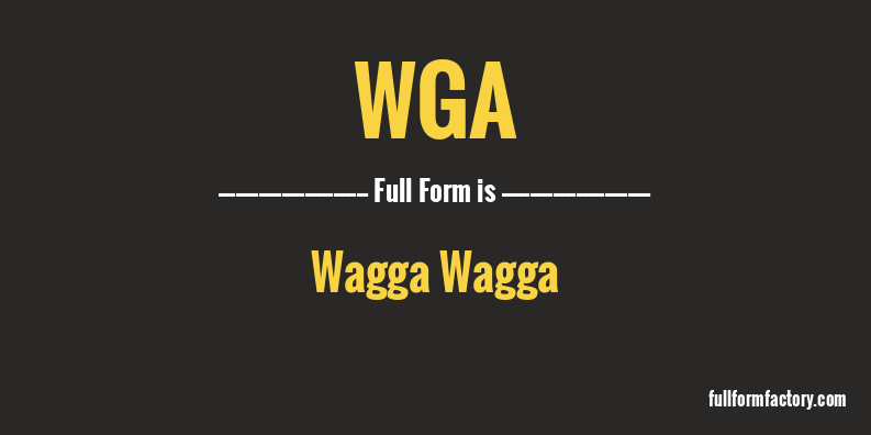 wga-full-form