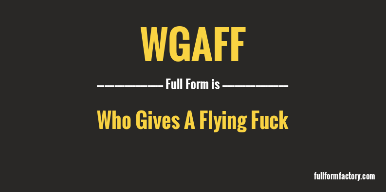 wgaff-full-form
