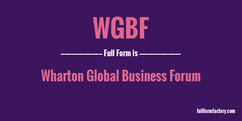 wgbf-full-form