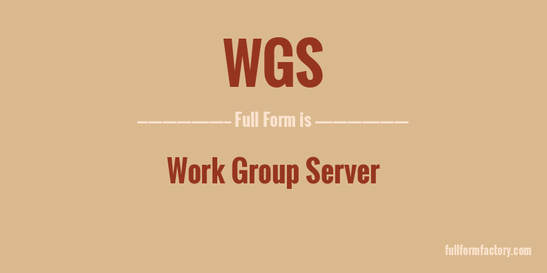 wgs-full-form