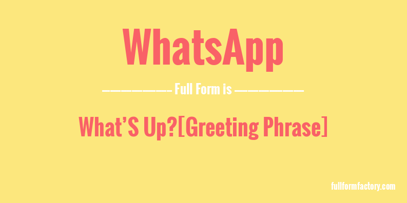 whatsapp-full-form