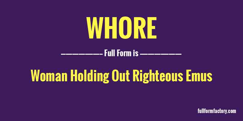 whore-full-form