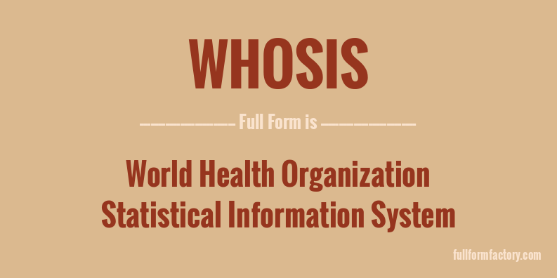 whosis-full-form