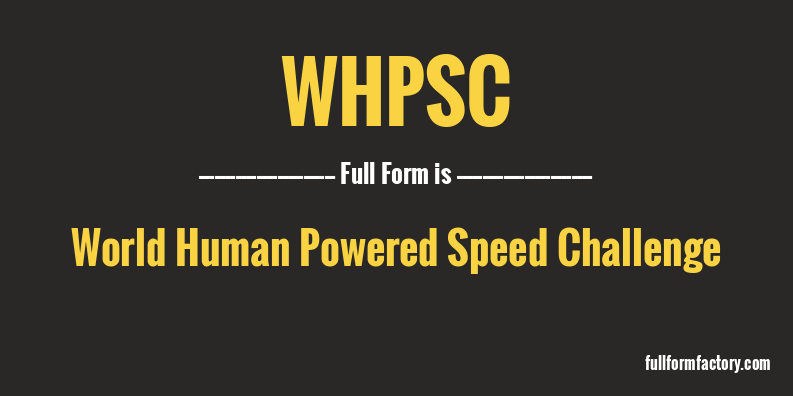 whpsc-full-form