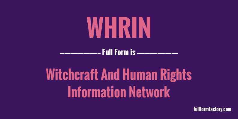 whrin-full-form