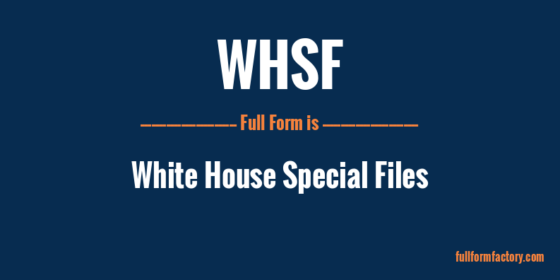 whsf-full-form