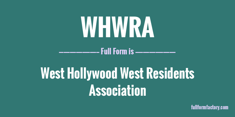 whwra-full-form