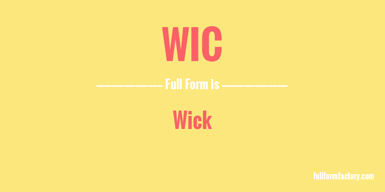 wic-full-form