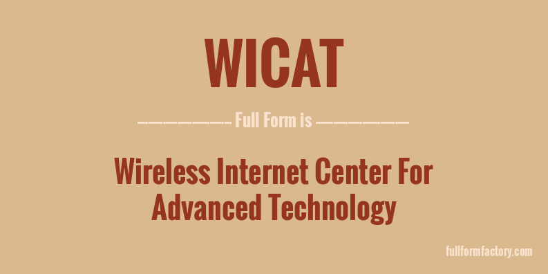 wicat-full-form