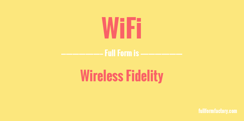 wifi-full-form