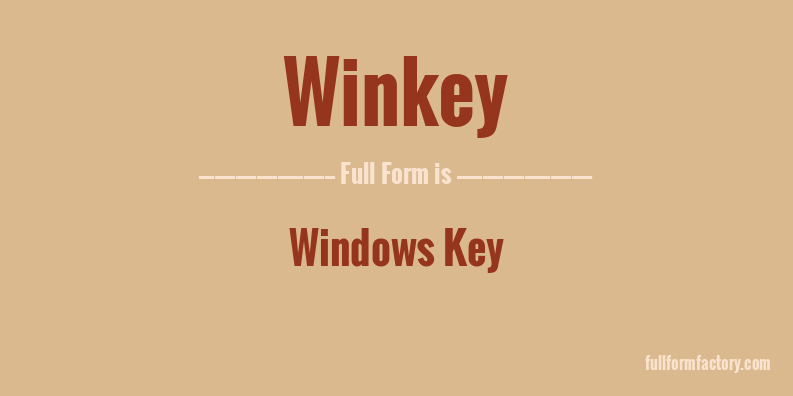 winkey-full-form