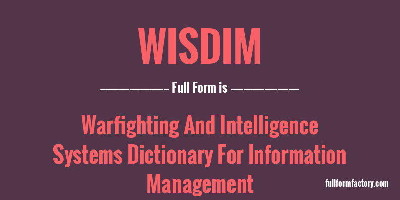 wisdim-full-form