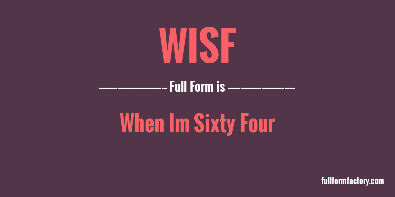 wisf-full-form