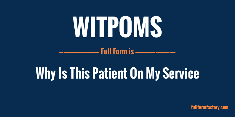 witpoms-full-form