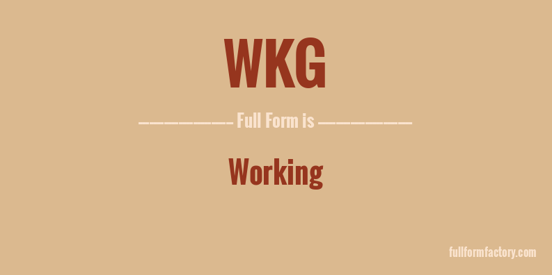 wkg-full-form