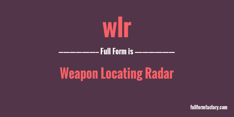 wlr-full-form