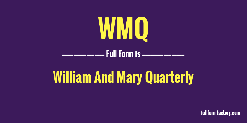 wmq-full-form