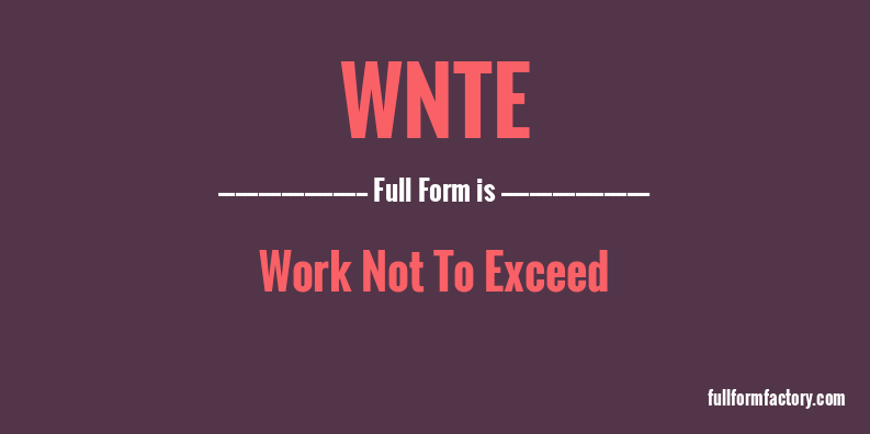 wnte-full-form