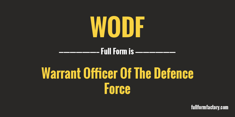 wodf-full-form