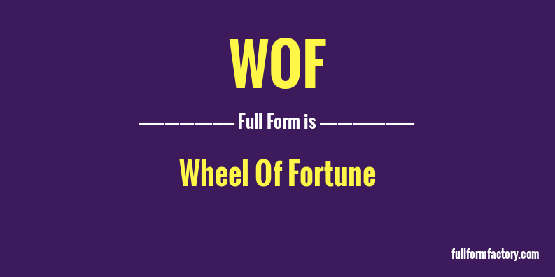 wof-full-form