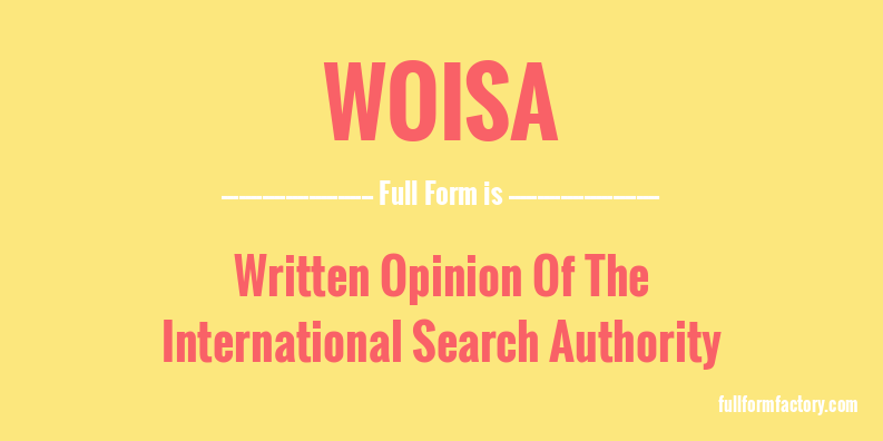 woisa-full-form