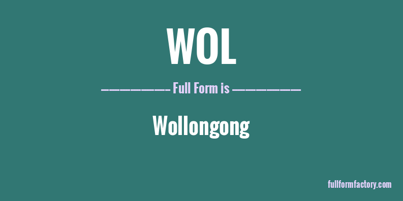wol-full-form