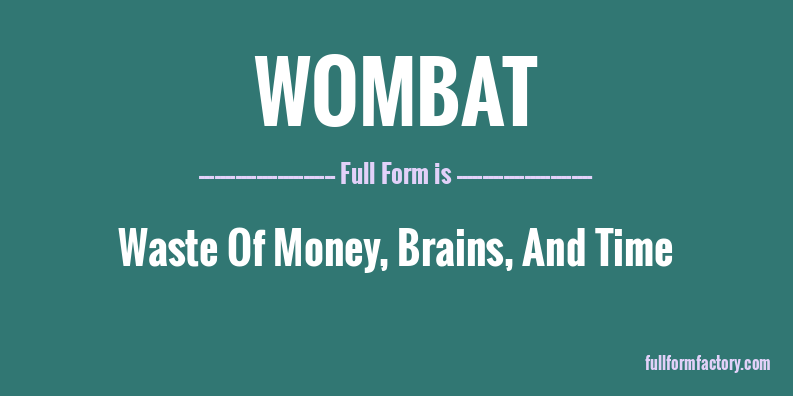 wombat-full-form