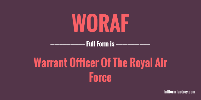 woraf-full-form