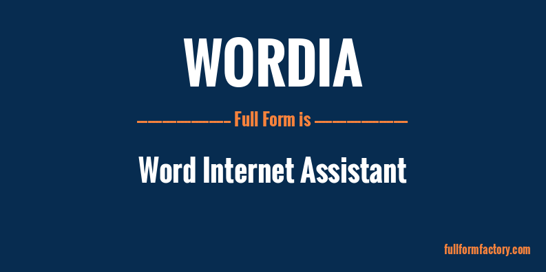 wordia-full-form