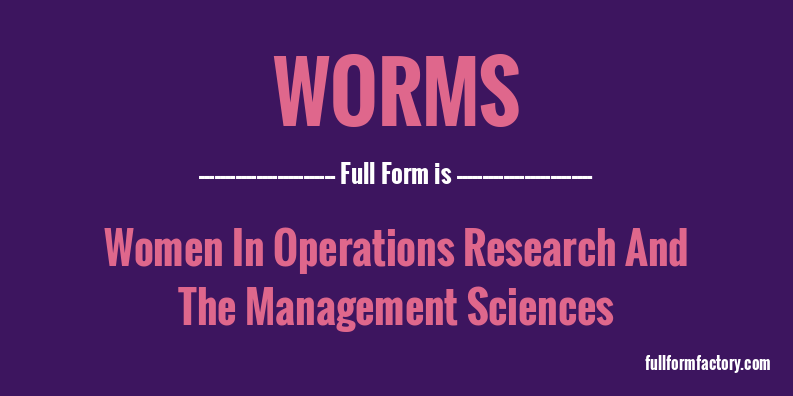 worms-full-form