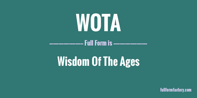 wota-full-form