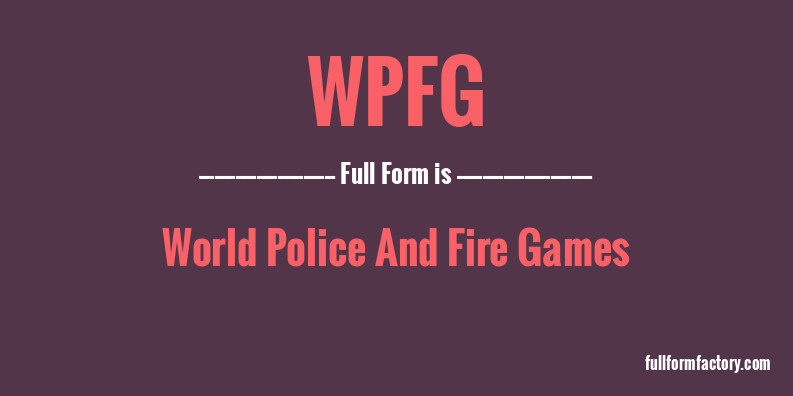 wpfg-full-form