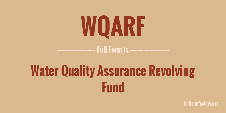 wqarf-full-form