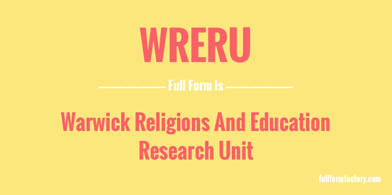 wreru-full-form