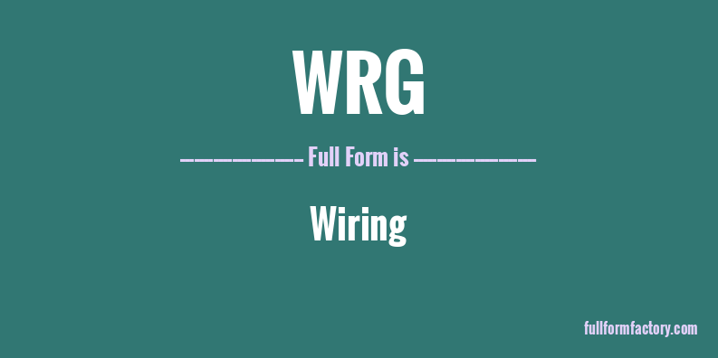 wrg-full-form