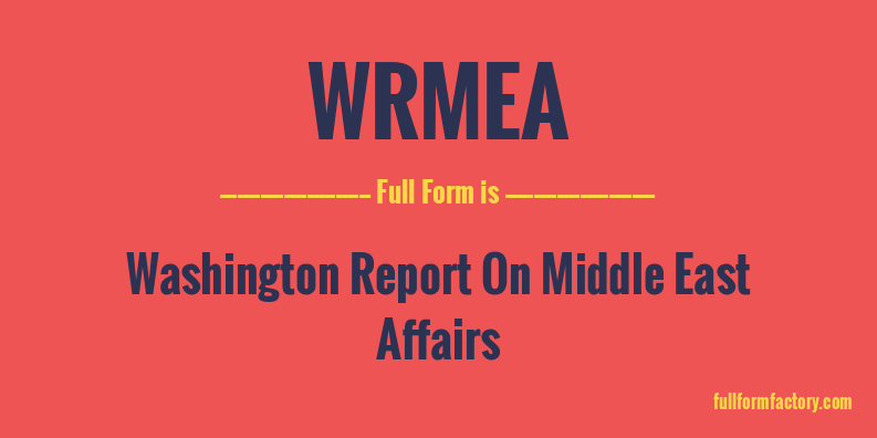 wrmea-full-form