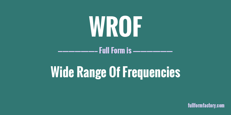 wrof-full-form