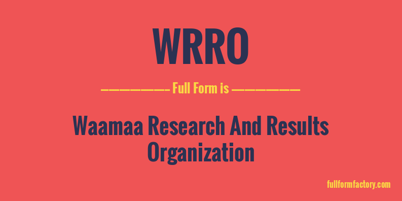 wrro-full-form