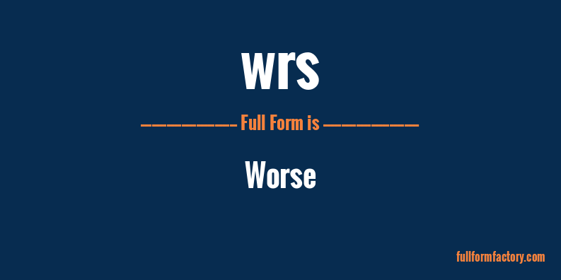 wrs-full-form