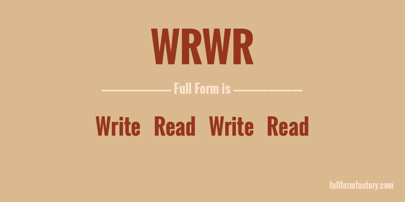 wrwr-full-form