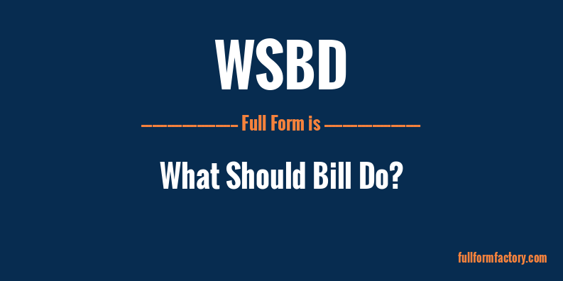 wsbd-full-form