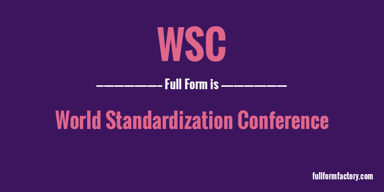 wsc-full-form