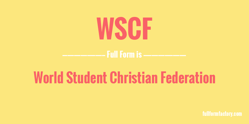 wscf-full-form