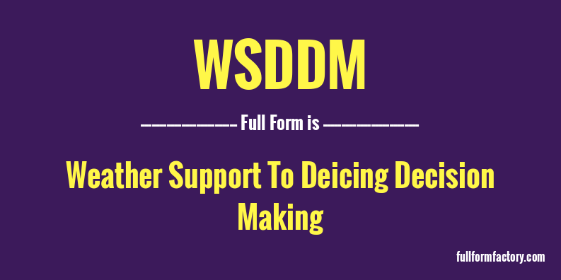 wsddm-full-form