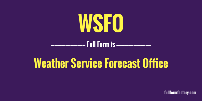 wsfo-full-form