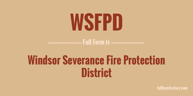 wsfpd-full-form