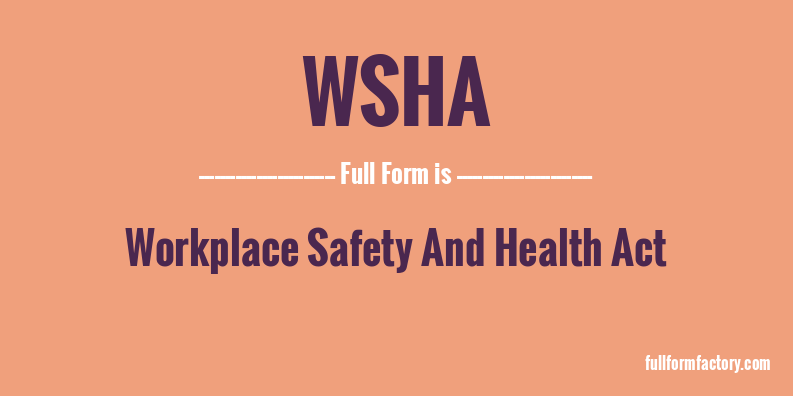 wsha-full-form