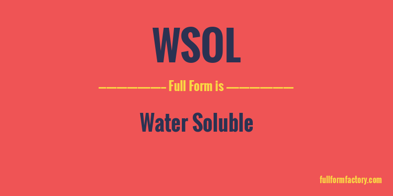 wsol-full-form