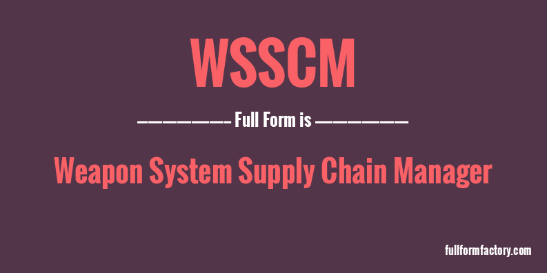 wsscm-full-form